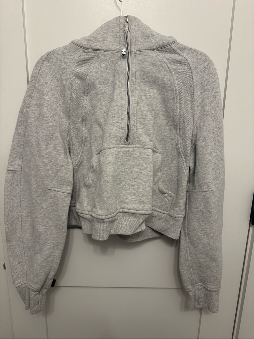 Gray lululemon Scuba Half-Zip Cropped jacket